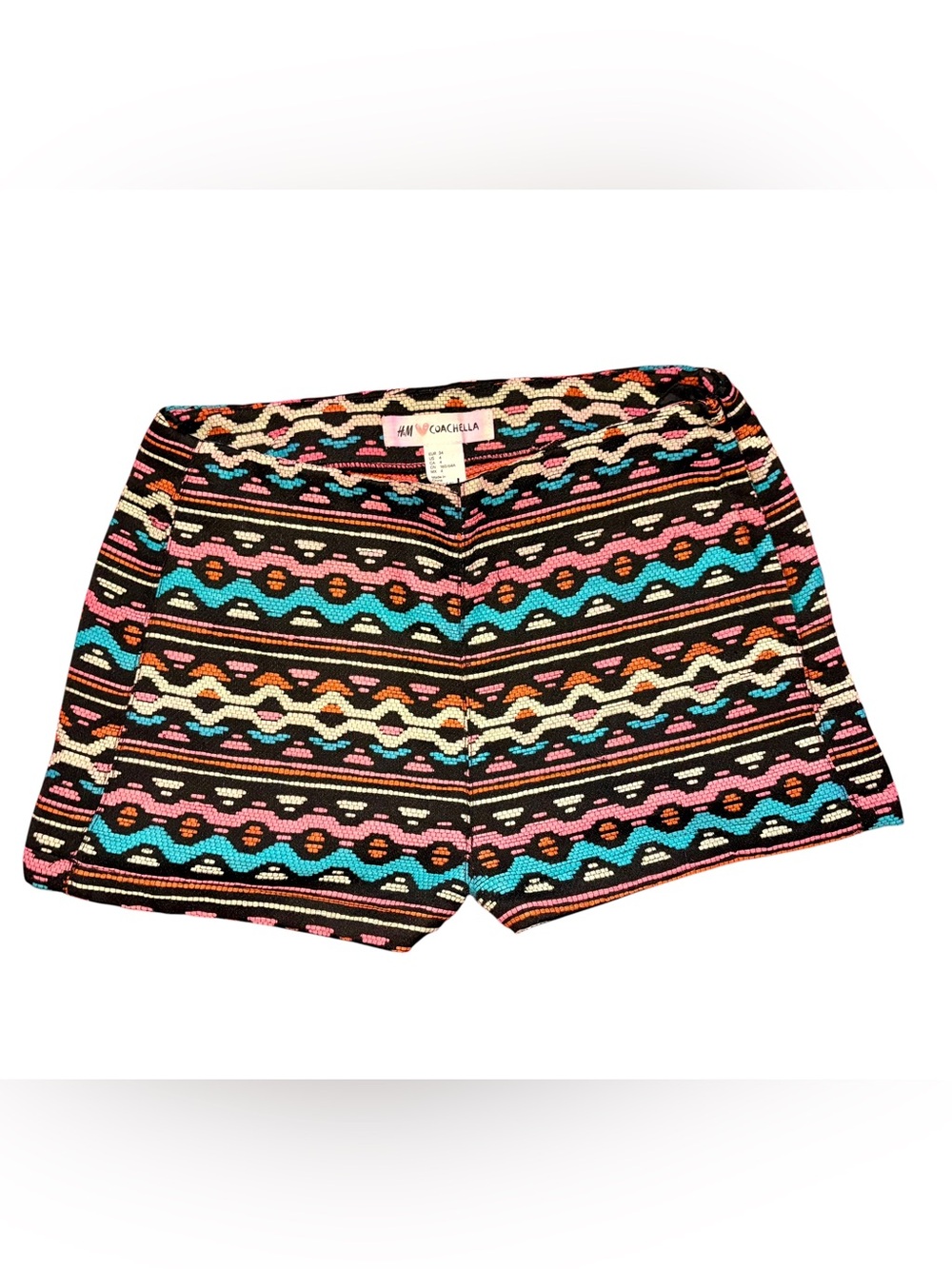 H&M Coachella Collab Multicolor Patterned Women’s Shorts